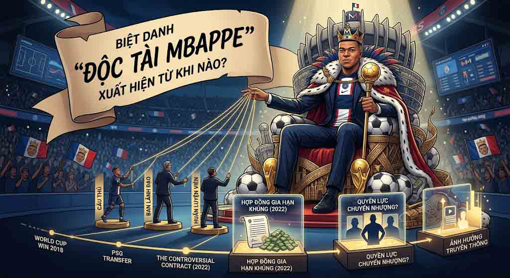 Độc tài Mbappe là gì? Nguồn gốc biệt danh gây tranh cãi 2 Biệt danh Độc tài Mbappe xuất hiện từ khi nào?