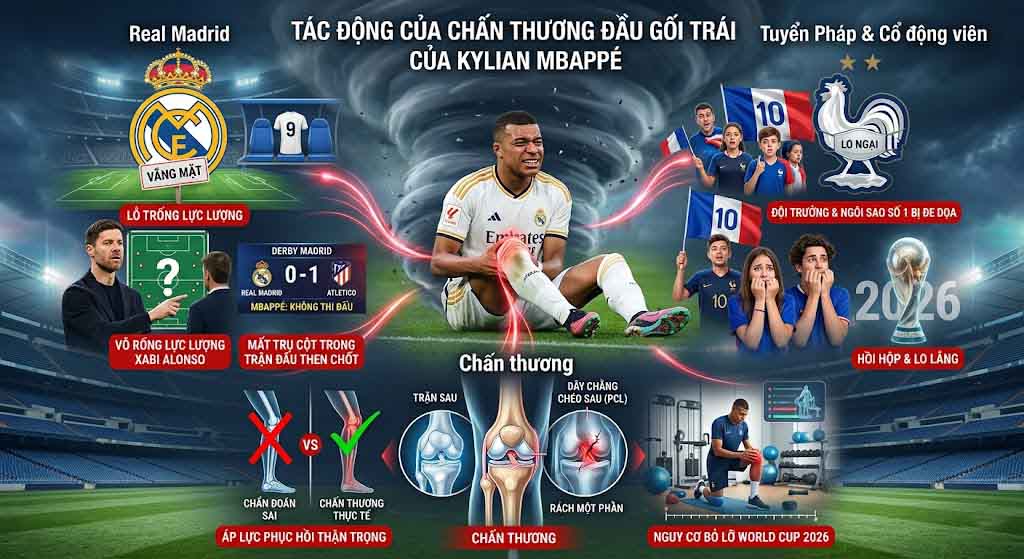 Mbappe Chấn Thương Gì? Cập Nhật Các Chấn Thương Mới Nhất 2 Chấn thương hiện tại của Mbappe ảnh hưởng thế nào?